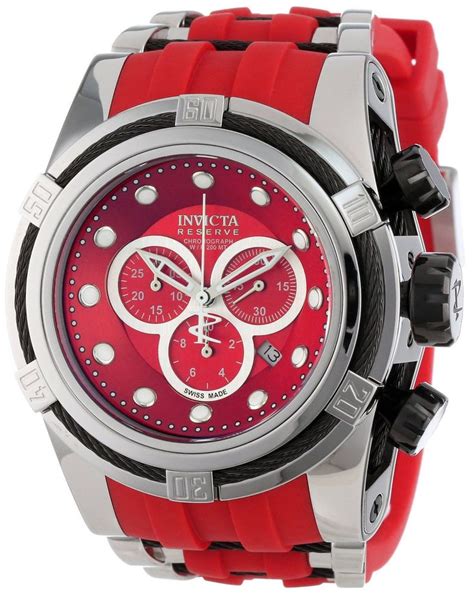 invicta watch red gunmetal